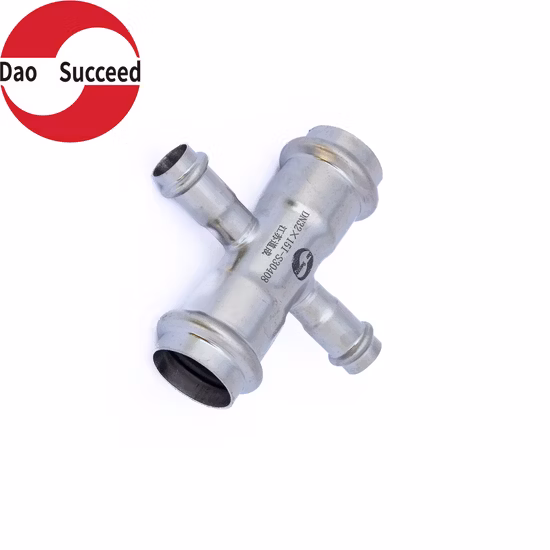 Редукционные крестообразные пресс-фитинги с V-образным профилем из нержавеющей стали